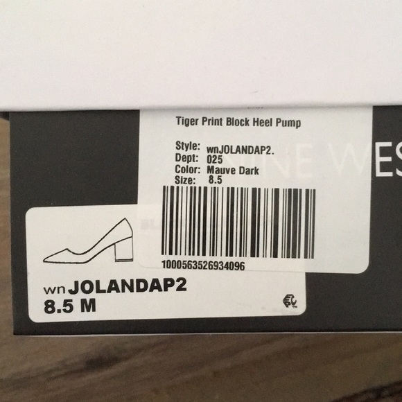 Nine West Tiger Print Block Heel Pumps - Picture 12 of 12